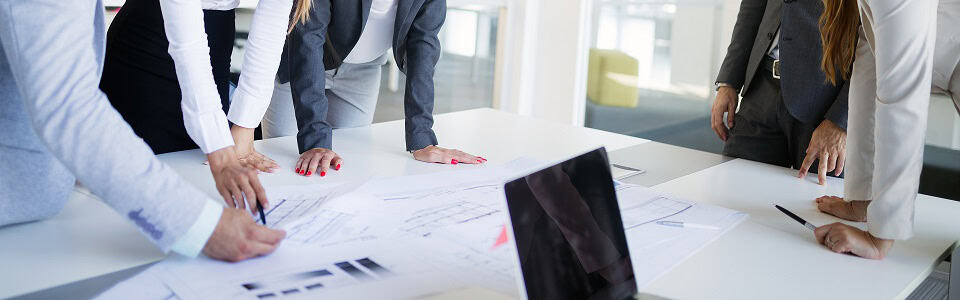 Business colleagues in conference room
