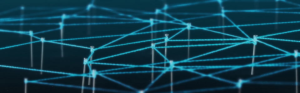 Abstract technology background, connecting dots, digital network