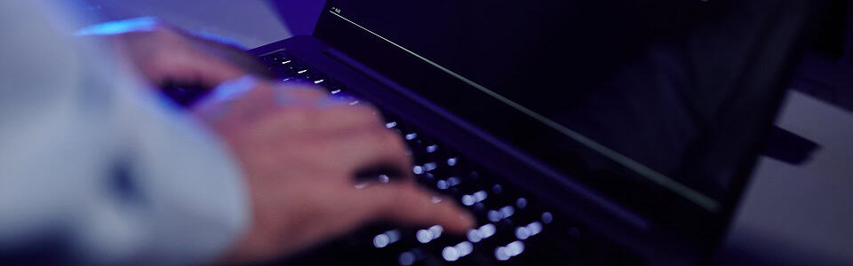 Man Setting Up Computer Network