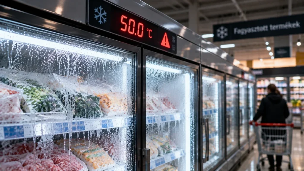 Kibertámadás miatt hibás hőmérsékletet mutató szupermarket fagyasztó